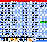 Player Manager 2001 (Europe) (En,Fr) In game screenshot